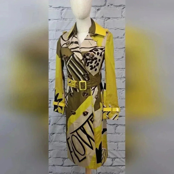 NWT Burberry Prorsum Trench Coat Jacket Willow Green Fashion Label $3999 2 US - Picture 1 of 16